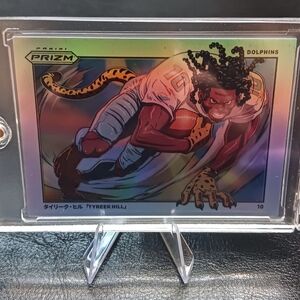 2024 Panini Prizm Manga Tyreek Hill Novelty Custom Card.